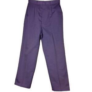 Garan by Marita Pants Women Size 14 Purple Lilac Twill Pleated Vintage